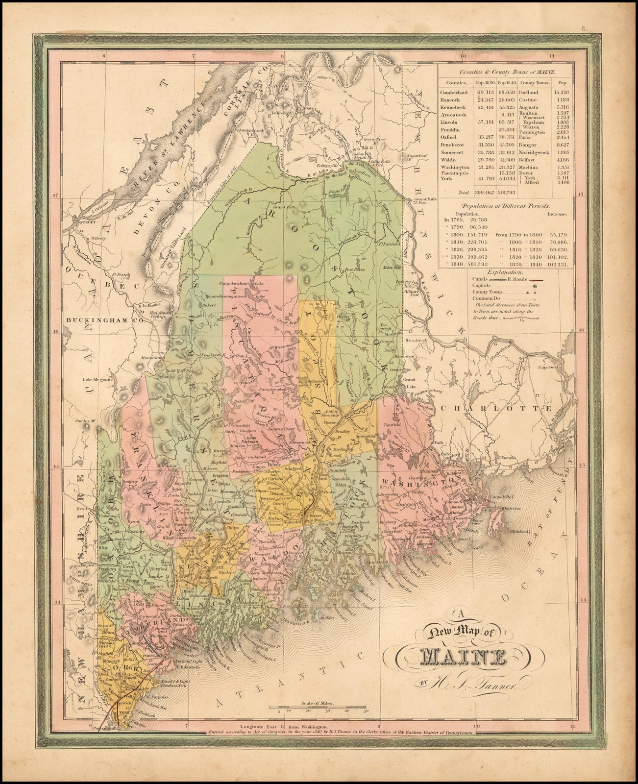 LAMINATED POSTER A Contemporary Map of Maine POSTER PRINT 24 x 36 picture about Printable Map of Maine known as LAMINATED POSTER A Fresh Map of Maine POSTER PRINT 24 x 36